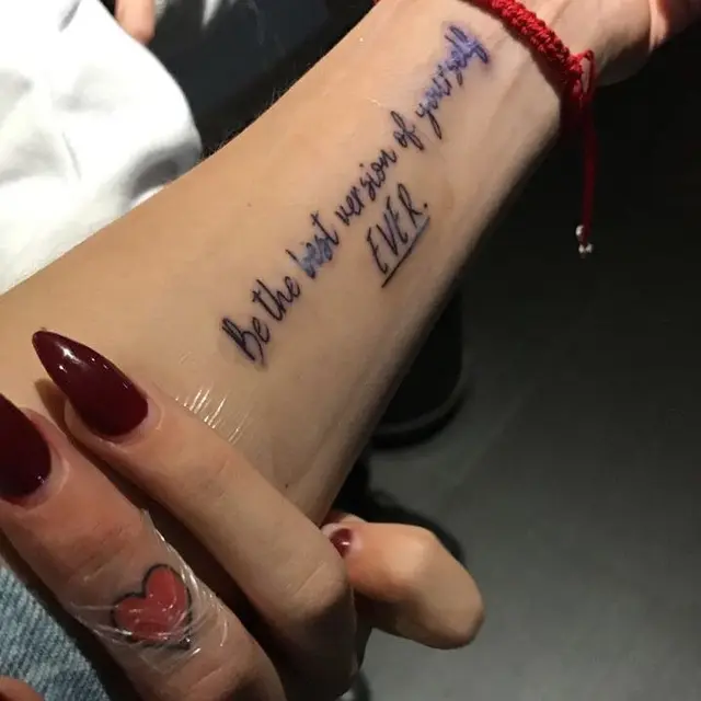 Be the best version of yourself — lettering