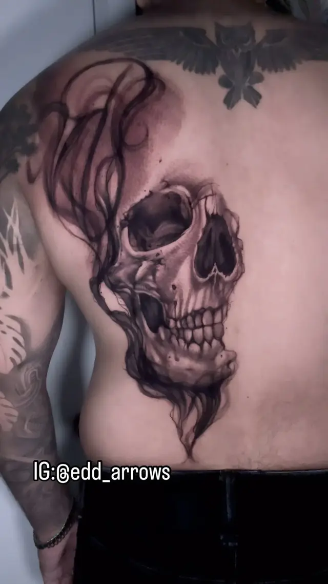 Illustrated skull