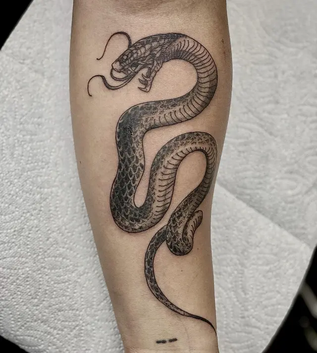 Blackwork serpent