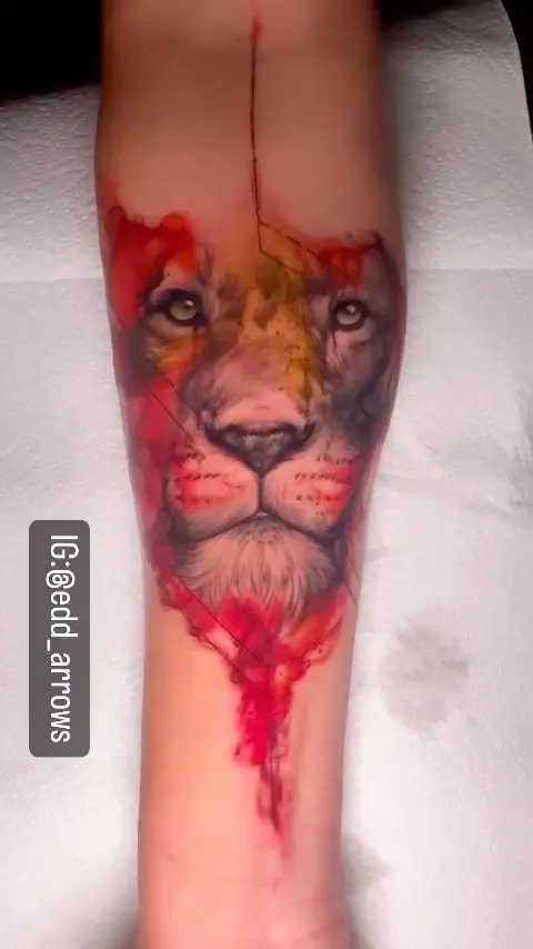 Lion in color