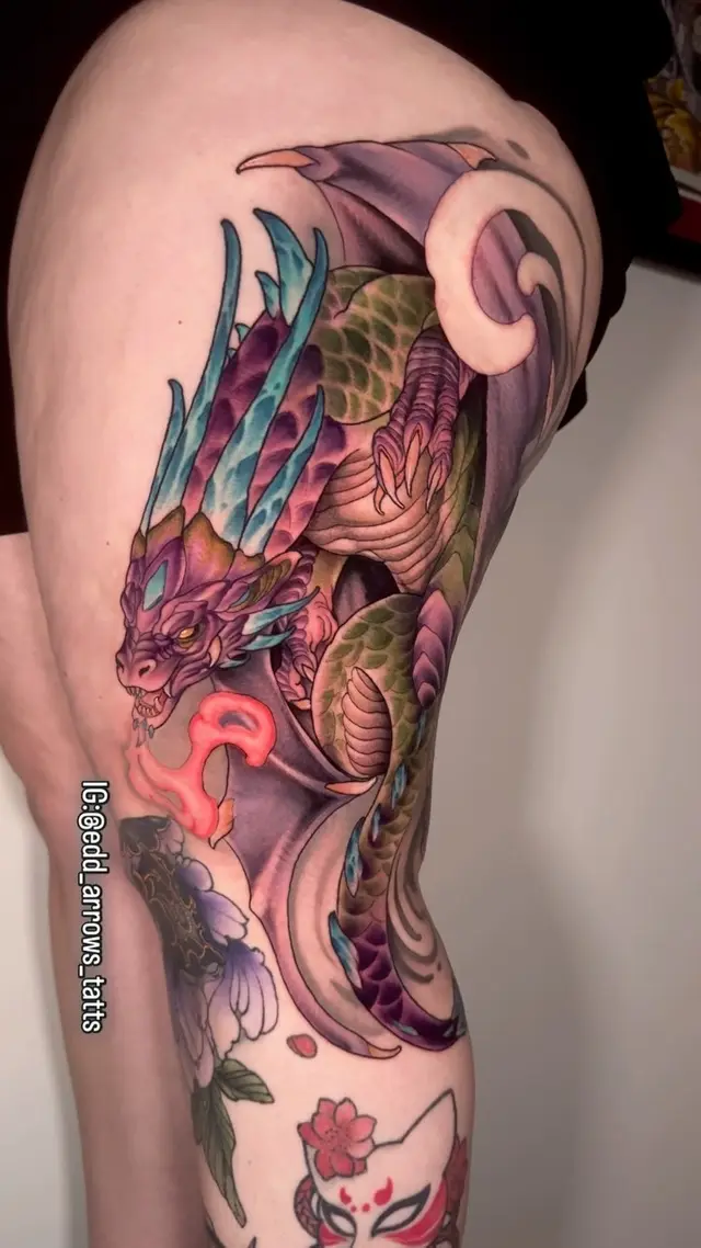 Dragon on arm