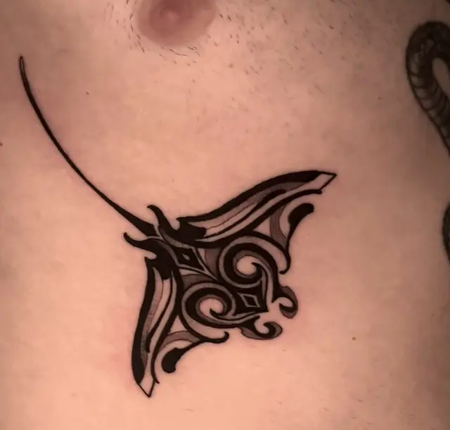 Tribal manta ray