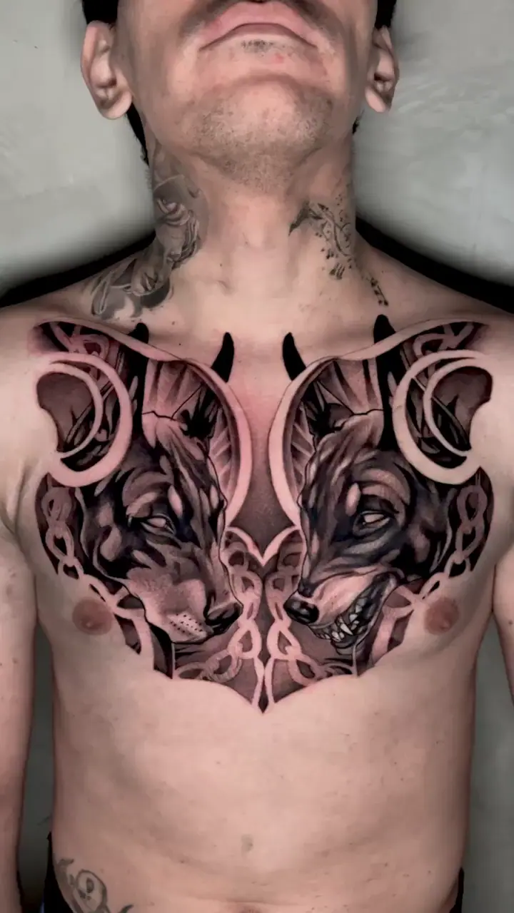 Wolves chest piece